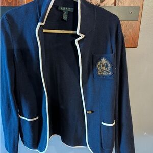 Lauren Ralph Lauren woman’s Navy wool sweater Sz S